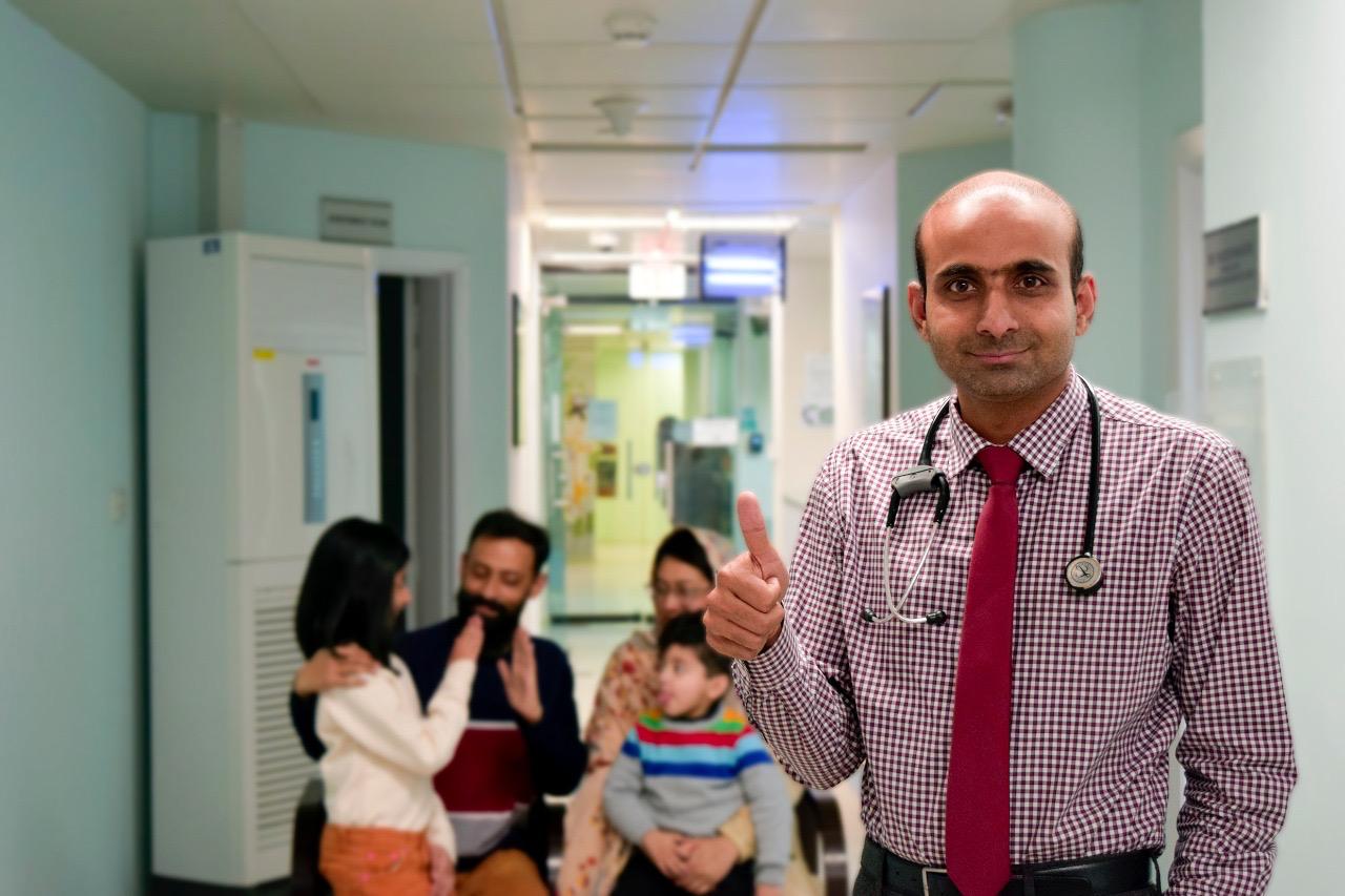Dr. Yasser Masood in clinic